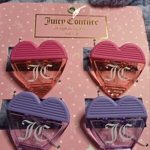 Juicy Couture Heart Clips (4)